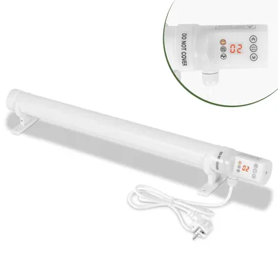 Immagine prodotto di Riscaldatore per serre Ikodm da 120W con timer e termostato digitale da 3000W, riscaldatore a serpentina da 640 mm