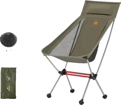Imagen del producto de Silla plegable, tela ligera y resistente, color verde (L02)