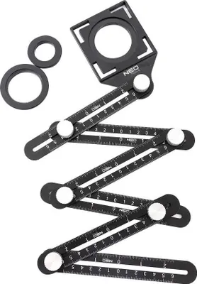 Obrázok produktu pre NEO TOOLS Uhlové pravítko, 6 ramien