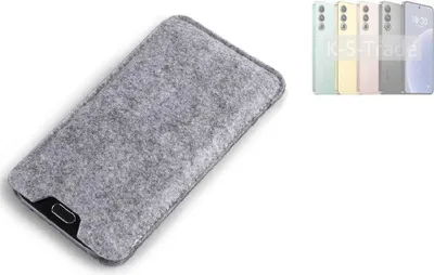 Produktbild von K-S-Trade Filz Handyhülle kompatibel mit Meizu 21 Schutzhülle Filztasche Filz Tasche Case Sleeve Handy Hülle Filzhülle grau