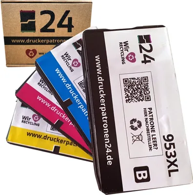 Produktbild von HP 953XL CMYK Multipack - recycelte Originalpatronen mit 100% Funktionsgarant.ie vom Druckerexperten – drucken wie mit Original nur günst.iger und nachhaltiger - inklusive Support-Hotline