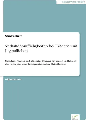Produktbild von Verhaltensauffälligkeiten bei Kindern und Jugendlichen