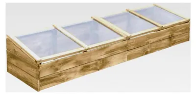Produktbild von Imprägniertes Kiefernholz Gewächshaus 200x50x35cm Frühbeet