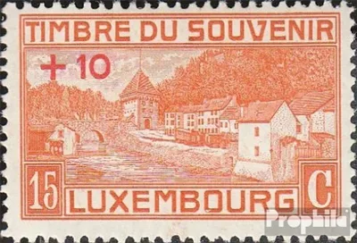 Produktbild von Briefmarken Luxemburg 1921 Mi 138 postfrisch Kriegerdenkmal