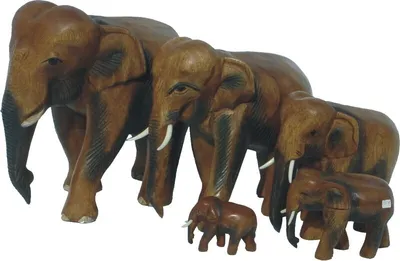 Produktbild von 1 Elefant laufend, Holz-Elefant, Höhe:22 cm