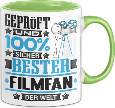Produktbild von Filmfan Geschenk Lustiger Spruch für Filmfan Geschenkidee Bester Filmfan Der Welt (Grün)