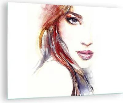 Produktbild von Bilder auf glas - Dame perfekt Kleid Eleganz - 70x50cm - Glasbilder - Wandbilder - Kunstdruck - zum Aufhängen bereit - Wanddekoration aus Glas - Glas Bilder - Wandbild auf Glas - GAA70x50-3135