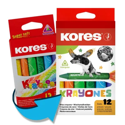 Immagine prodotto di Kores Krayones, triangolari, 12 pz