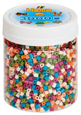 Produktbild von Hama Midi Strijkkralen in Potje - Kleurenmix (58), 3000st.