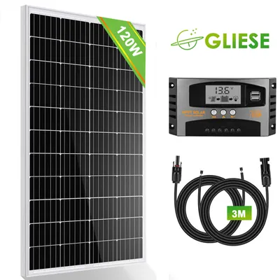 Obrázek produktu pro 120W sada solárních panelů solární systém kompletní balíček ostrovní systém solární sada pro obytný automobil zahradního domku