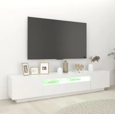 Obrázek produktu pro vidaXL TV skříňka s LED světly bílá 200x35x40 cm