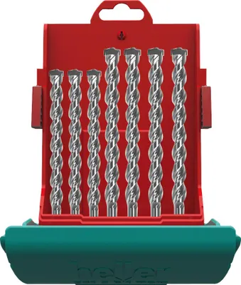 Produktbild von Heller Tools Bionic 16315 Carbide metal Hammer drill bit set 5 mm, 6 mm, 6 mm, 8 mm, 8 mm, 10 mm, 12 mm SDS-Plus 1 pc(s)