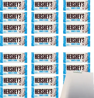 Produktbild von Hersheys Cookies N Creme VPE (24x40g Karton) + usy Block