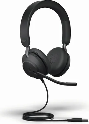 Produktbild von Jabra Evolve2 40 - MS Stereo - Kabelgebunden - Büro/Callcenter - 20 - 20000 Hz - 188 g - Kopfhörer - Schwarz