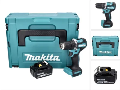 Produktbild von Makita DDF 487 T1J Akku Bohrschrauber 18 V 40 Nm Brushless + 1x Akku 5,0 Ah + Makpac - ohne Ladegerät