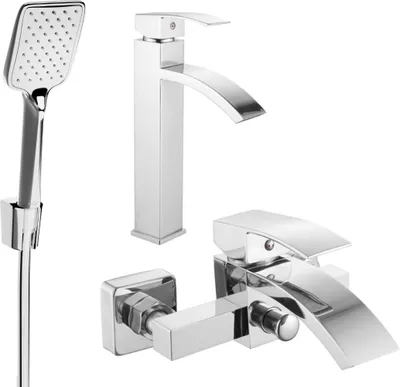 Produktbild von Mexen Libra R62 Badewannenset, Chrom - 745113R62-00