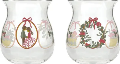 Obrázok produktu pre Holmegaard - Vianočný Weihnachtsteelichthalter 2025 H: 7,5 cm, 2er Set