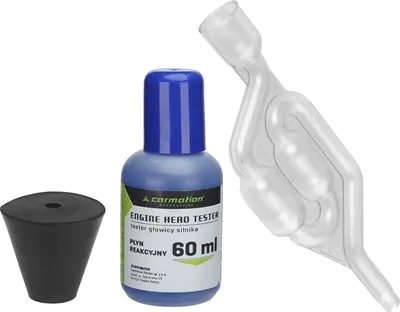 Immagine prodotto di Tester di tenuta della guarnizione della testa a CO2 + 60 ml di liquido di reazione + adattatore 25-55 mm