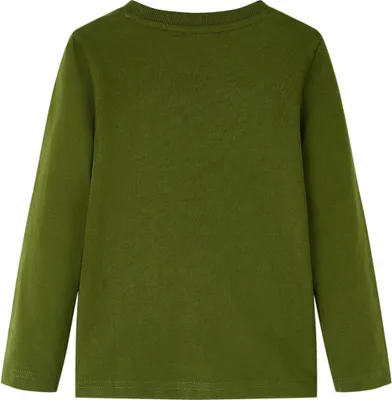 Produktbild von vidaXL Kinder-Langarmshirt Dunkles Khaki 104