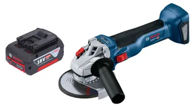 Immagine prodotto di Bosch GWS 18V-10 Smerigliatrice angolare professionale a batteria 18 V 125 mm brushless + 1x batteria ricaricabile 4,0 Ah - senza caricabatterie