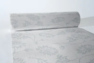 Produktbild von Airlaid Tischläufer Lisboa in Grau, 40 cm x 24 m , 1 Stück - Mank - Ornamente