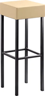 Produktbild von Barstuhl Mayer Sitzmöbel 1136 34 x 34 x 92 cm Stahl schwarz/beige