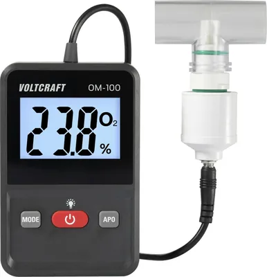 Produktbild von VOLTCRAFT OM-100 Sauerstoff-Messgerät 0 - 100 % Sauerstoff-Messgerät kalibriert Werksstandard (ohne Zertifikat) (VC-12870870)