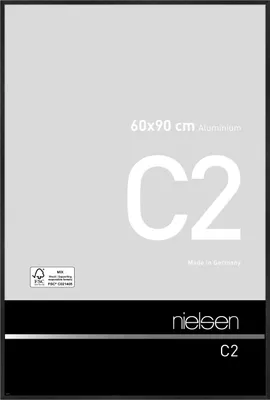 Produktbild von nielsen Aluminium Bilderrahmen C2, 60x90 cm, Struktur Schwarz Matt