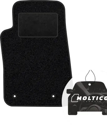 Produktbild von moto-MOLTICO Fahrer Fußmatte Auto Velours Fahrerseite Autoteppiche Schwarz Fahrermatte 1-teilig passend für Chevrolet Camaro 2006-2015