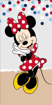 Produktbild von Disney Minnie Maus Badetuch, 70 x 140 cm - aus Baumwolle