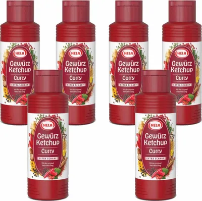 Produktbild von Hela Curry Gewürz Ketchup extra hot (6x300ml Flasche) VPE