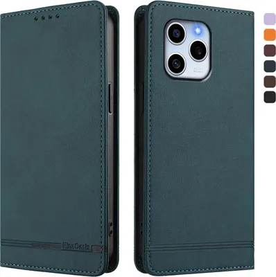 Image de Etui pour Honor 60 SE, étui rétro en cuirPolyuréthaneavec support et fentes pour cartes vertes