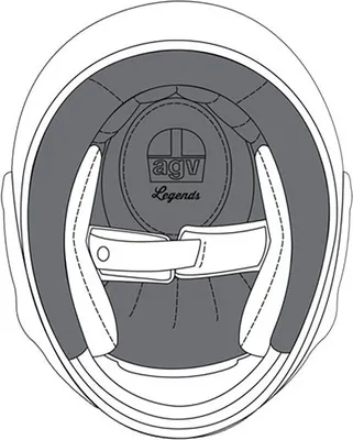 Produktbild von Agv X101 Innenpolsterung Schwarz XL Schwarz XL