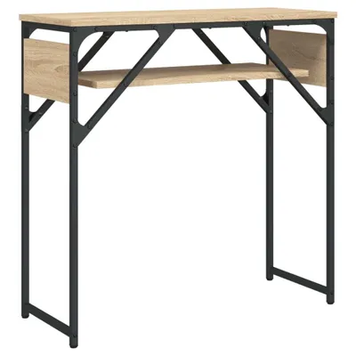 Image de Table console avec étagère chêne sonoma 75x30x75 cm