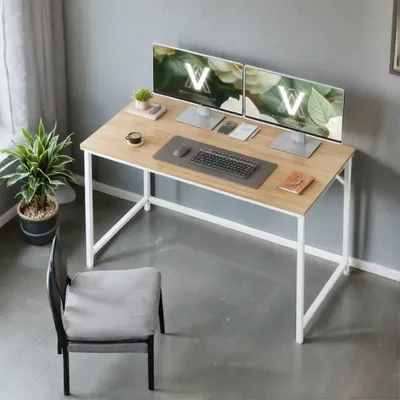 Obrázok produktu pre Malý písací stôl – počítačový stôl – pracovný stôl – úsporný dizajn – 60 x 120 x 76 cm