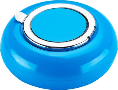 Produktbild von Taschen ASCHENBECHER Ø6,2cm mit Deckel aus Metall rund Mini Taschenaschenbecher Reiseaschenbecher Reise Outdoor 24 (Blau)