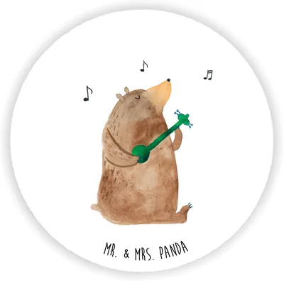 Produktbild von Mr. & Mrs. Panda magnet Bär Lied - Weiß - Geschenk, für kühlschrank, whiteboardmagnet, Teddy, Freundin, pinnwand, magnettafel, Liebe, Kühlschrankmagnet, Bear