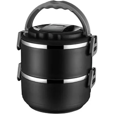 Produktbild von Doppelschichtige isolierte Lunchbox, tragbare Bento-Box aus Edelstahl für Erwachsene, versiegeltes Handgeschirr, geeignet für Studenten und Arbeit