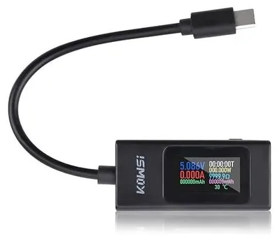 Zdjęcie produktu dla Tester USB c miernik napięcia prądu moc 4 30V 6.5A cyfrowy
