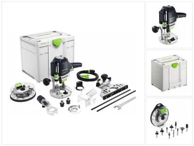 Productafbeelding van Festool OF 1400 EBQ-Plus + Box-OF-S bovenfrees 1400 W 6 - 12,7 mm ( 576540 ) + 10-delige frezenset + Systainer