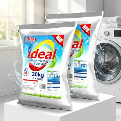 Produktbild von 20kg ( 2 x 10Kg ) ideal Universal Waschpulver COMPACT / 392 Waschladungen