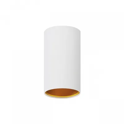 Produktbild von Spectrum LED Chloe TUBA GU10 Aufbauleuchte weiß & Gold Deckenleuchte IP20 max. 10W rund