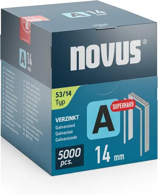 Image de novus 042-0764 novus Tackerklammern Feindraht superhart 53/14, 5.000 St.