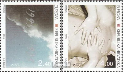 Produktbild von Briefmarken Kroatien 1995 Mi 319-320 (kompl.Ausg.) postfrisch Frieden und Freiheit