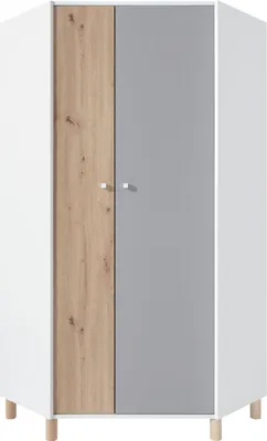 Produktbild von Masseno Drehtürenschrank SANNIO 90/190/90cm 2-türig Weiß