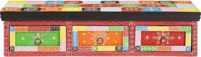 Imagen del producto de vidaXL: Mueble para televisión, varios colores, 100 x 30 x 24 cm, madera maciza de mango
