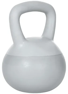 Immagine prodotto di Kettlebell per Allenamento 4 Kg in PVC e Sabbia Metallica Grigio