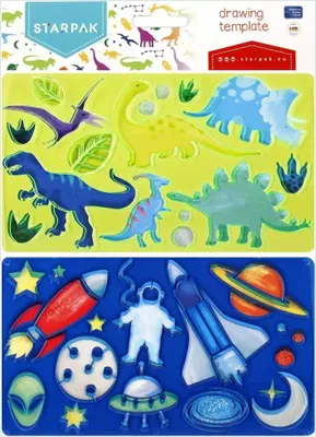Produktbild von Tekensjabloon Dinosaurussen, Kosmos