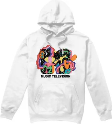 Obrázek produktu pro MTV - Pánská mikina s kapucí "Expression" TV8623 (S) (Bílá)