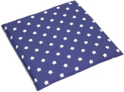 Produktbild von Johanniskernkissen 24x24cm Sterne-blau - Kleines Körnerkissen Wärmekissen & Kältekompresse